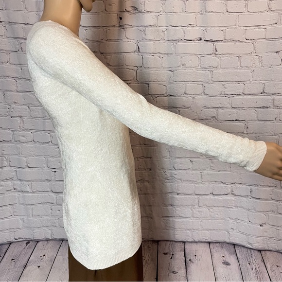 New Transit Par-Such Fuzzy Ivory Sweater Made in Italy Size 3 US M - Picture 2 of 12
